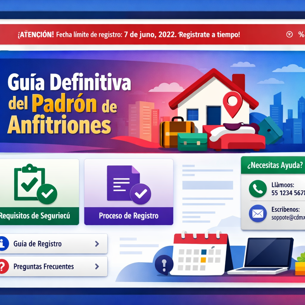 Guila para registro de padron de Afitriones CDMX 2026